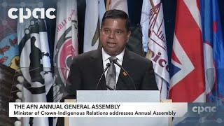 AFN 2024 Assembly: Crown-Indigenous relations minister addresses delegates – July 10, 2024