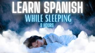 Learn Spanish Effortlessly! Sleep Learning with Rain Sounds