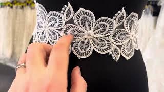 Ivory Corded Lace Trim - Daffodil