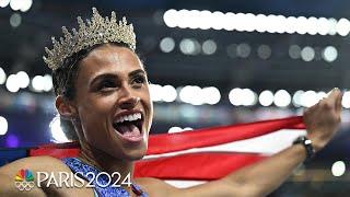 Sydney McLaughlin-Levrone attacks own world record for unprecedented gold medal | Paris Olympics