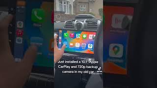 Installed a 10.1" Eonon wireless Apple CarPlay car radio and backup camera in Smart. #car