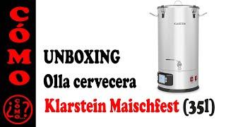 UNBOXING olla cervecera Klarstein Maischfest - 35l