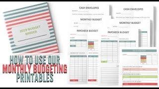 How to Use Our Monthly Budgeting Printables