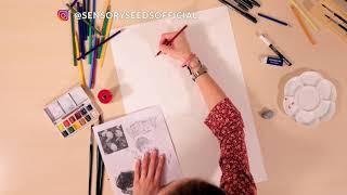 Watercolors Lemon Blossom Time-laps By Giulia Broggini ft. SensorySeeds