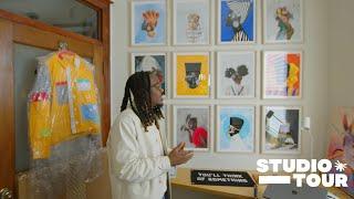 Graphic Designer's Art Studio Tour | Dallas