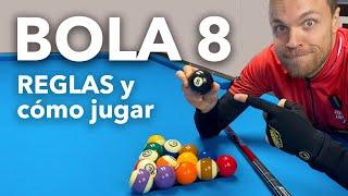 REGLAS BOLA 8 oficiales y CÓMO JUGAR al billar más popular | The Billartist