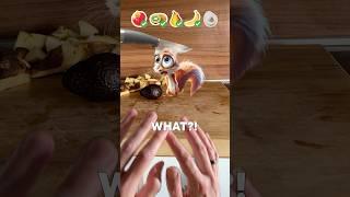 Scrappy Chops Fruits Like A Pro #squirrel #comedy