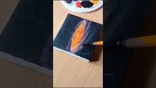 Easy Milky Way Galaxy painting |scenery drawing| acrylic#shorts#painting#art#hr_drawing#short