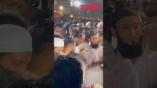 Baba Siddique’s son Zeeshan Siddiqui CRIES inconsolably during his last rites  #shorts