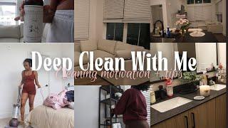 DEEP CLEAN MY APARTMENT WITH ME | Cleaning motivation + tips + new apartment reset