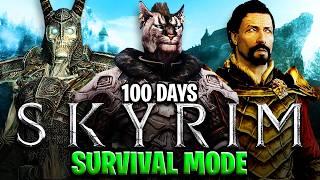 I Survived 100 Days in Skyrim Survival Mode!