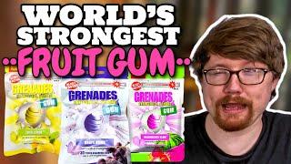 The World’s Strongest Gum (Grenades Fruit Flavors)