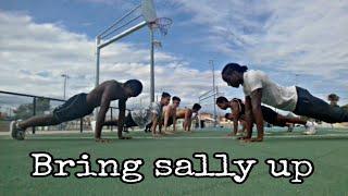 Rushi sportpage with the bring sally up challenge