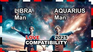 Love Compatibility YEAR 2025: Libra Man and Aquarius Man  #libra #aquarius #forecast