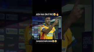 Ashwin angry  with teammate at TNPL match#cricketshorts