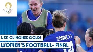 USA defeat Brazil to win the gold medal in women's football | Paris 2024 highlights