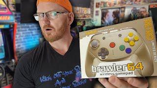 Retro Fighters BRAWLER 64 "Limited Series" GOLD Controller