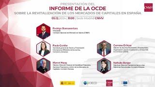 Presentación del Informe de la OCDE sobre la revitalización de los mercados de capitales en España