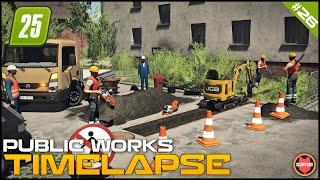  Digging Dirt Trenches To Replace An Old Pipeline ⭐ FS25 Zielonka Roleplay Public Works