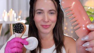 ASMR - Ultimate Facial Treatment with Scalp Massage POV - Layered
