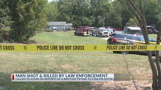 Man shot and killed by law enforcement