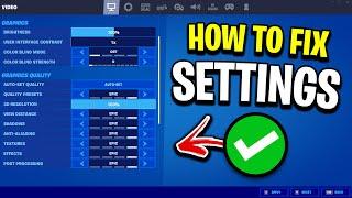 How To Fix Fortnite Settings NOT Saving! (Resetting Fix)