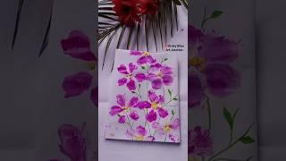 Super easy flower painting#paintingeasy #aesthetic #viralart #youtubepainting #shortsfeed #viral