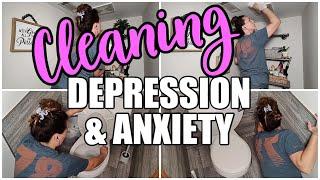 REAL LIFE MESSY HOUSE CLEANING MOTIVATION FOR DEPRESSION & ANXIETY  CLEAN UP DEPRESSION AND ANXIETY