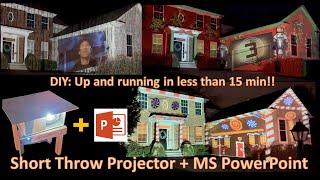 House Projection mapping using PowerPoint - DIY