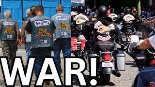 Hells Angels VS Pagans | CRAZY Street FIGHT