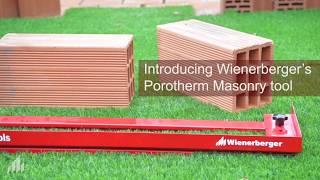 Wall Solution: #Wienerberger #Porotherm Masonry tool