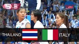 สาวไทยองค์ลง!! ทุบอิตาลีเละเทะคาบ้าน 3โบ๋!!! FIVB World Grand Prix 2017