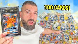 I Graded 100 Pokemon Cards to Find a PERFECT 10!