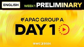 [ENGLISH] SWC2024 ASIA-PACIFIC Preliminary Group A Day 1 | Summoners War