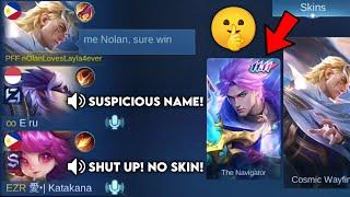 NOLAN "NO SKIN" PRANK IN HIGH RANK!! (SO FUNNY!) NOLAN NEW 11.11 SKIN "THE NAVIGATOR" RANK GAMEPLAY