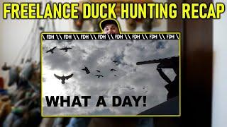 You've Got to See this River Hunt On Ice! | Freelance Duck Hunting Recap
