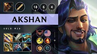 Akshan Mid vs Hwei: Triple Kill, Legendary - NA Grandmaster Patch 14.22