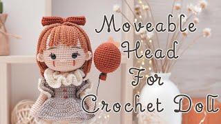 Making Moveable Head for Crochet Doll - Green Frog Crochet