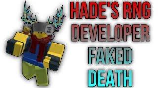 Roblox Hade's RNG Developer Faked Their Death