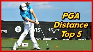 PGA Distance Top 5 Powerful Swings & Slow MotionsㅣCameron ChampㅣRory McilroyㅣJon Rahm