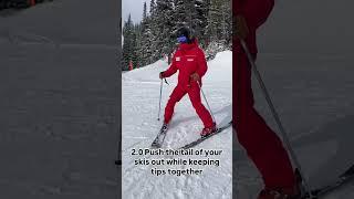 Learn how to STOP on skis as a beginner! #snowii #skiferie #ski #winter #skilife #skiing #snow