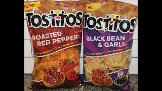 Tostitos Tortilla Chips: Roasted Red Pepper and Black Bean & Garlic Review