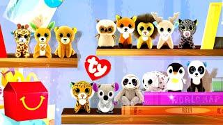 McDONALD'S TY TEENIE BEANIE BOO'S HAPPY MEAL TOYS COMMERCIAL FULL SET 14 ANIMALS PLUSH MAY JUNE 2021