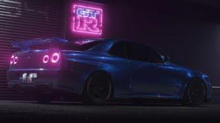 paul walker nissan skyline gtr r34 edit 4K