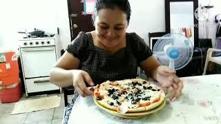 Chuuk Micronesia, No-Oven Pizza and Microwave combination by Ate Yenyen