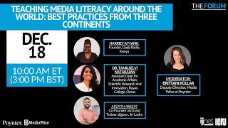 Teaching media literacy around the world: Best practices from three continents