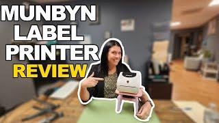 MUNBYN 411B Shipping Label Printer Review  - 4x6 Bluetooth Thermal Printer for Small Business