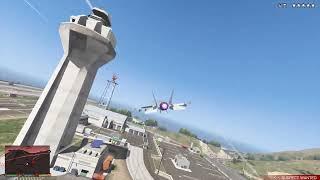 GTA 5 - Fighter Jets Air Combat + Six Star Escape