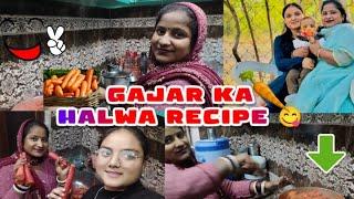 GAJAR KA HALWA FULL RECIPE ||FAMILY VOLG ️||#ad #daliyvolg