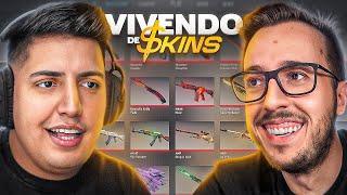 ENTREVISTA COM O MAIOR TR4DER DE SKINS DO BRASIL (Matheus Bisnesket) - LIVE VIVENDO DE SKINS 1